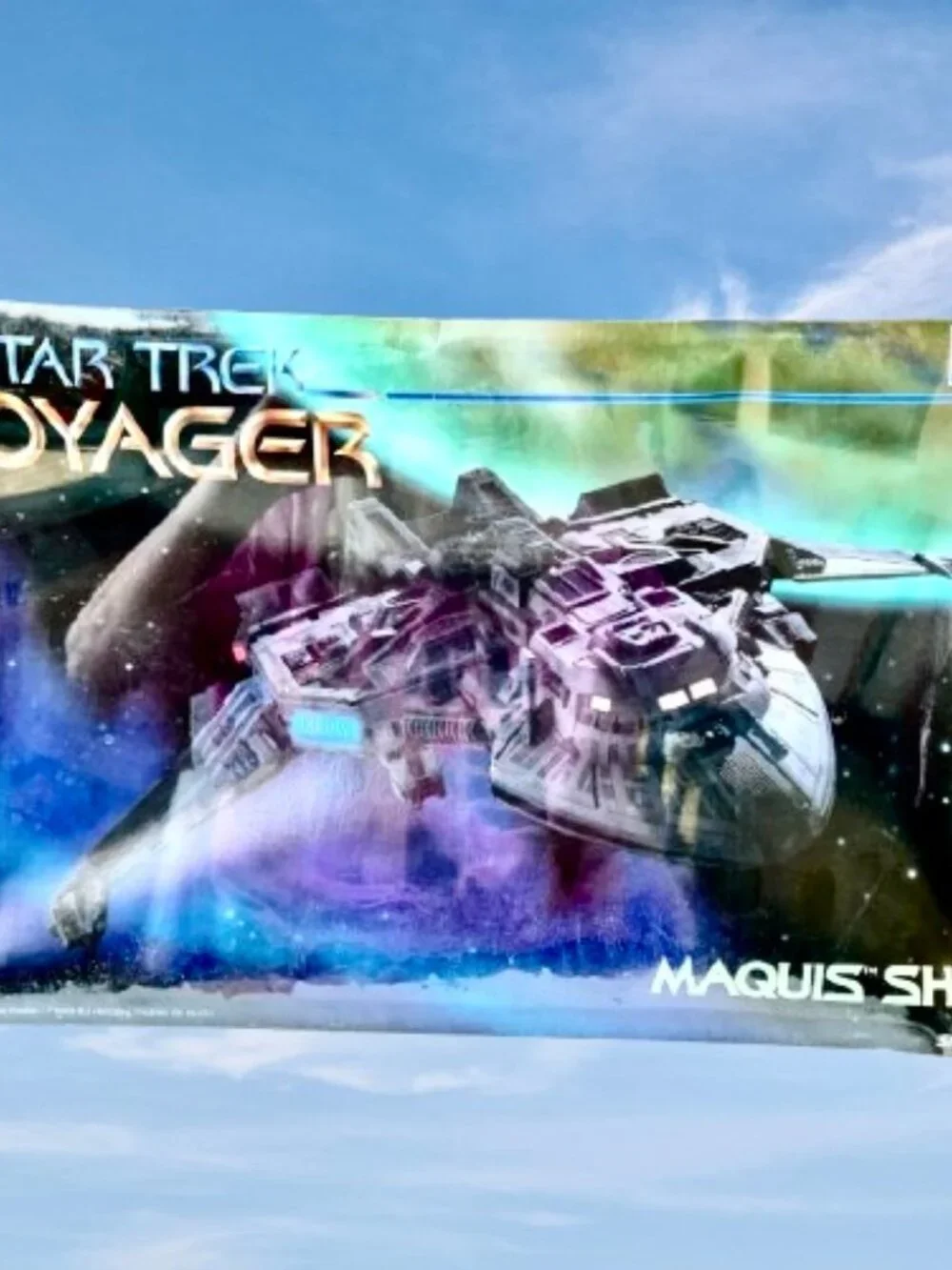 Star Trek Voyager Maquis Ship Vintage 1995 Monogram 3605 New sealed box dented